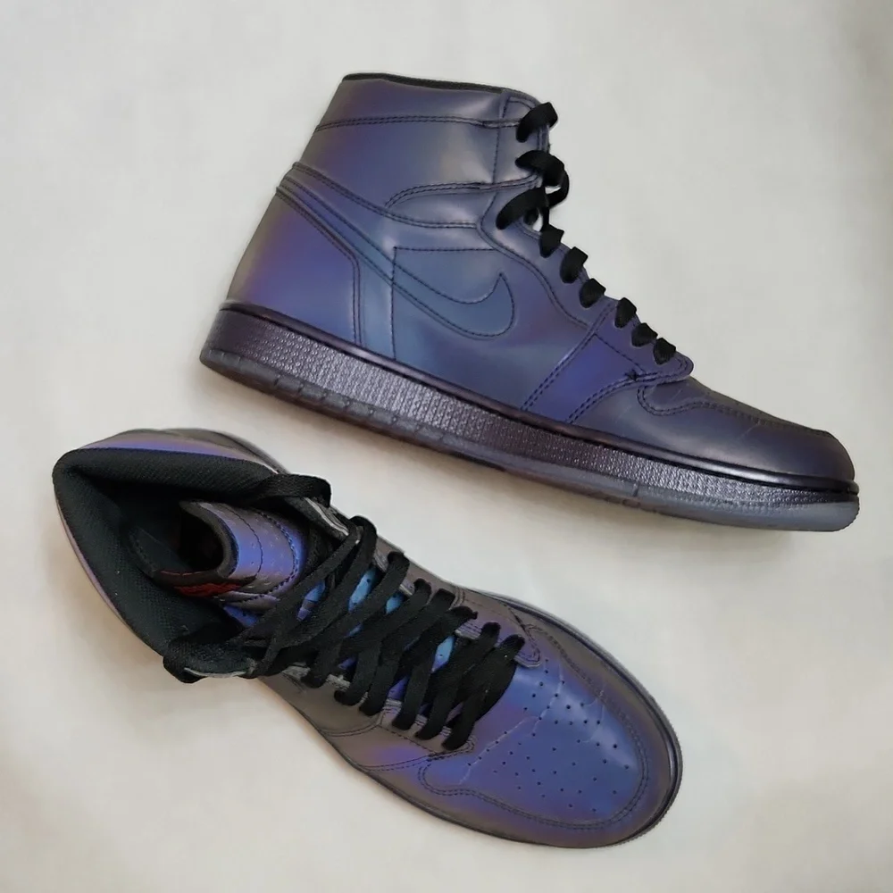 Nike Air Jordan 1 Retro High Zoom Fearless Iridescent Sneakers (M Size 10) - Picture 6 of 16